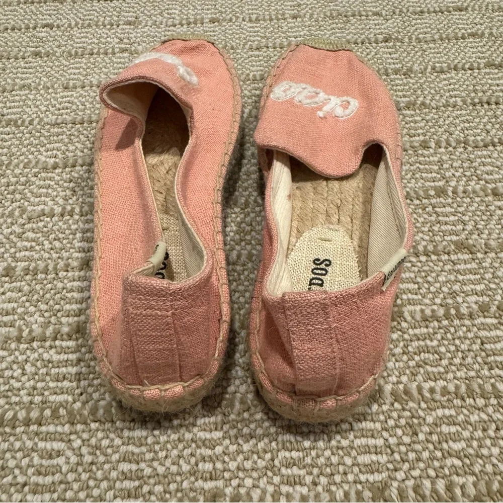 Soludos Ciao Bella Dusty Pink & Woven Smoking Slippers Espadrilles | Size 6